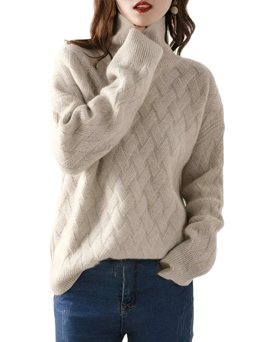 Chic Und Stil | Luxurious Cashmere Turtleneck Sweater for Elegance