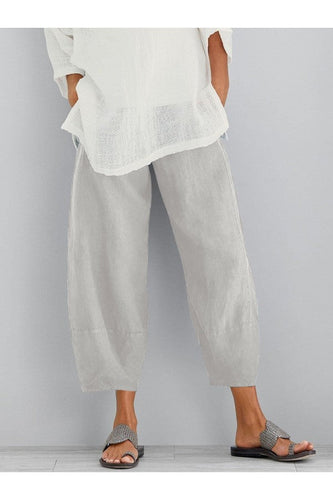 Amarae | Loose Fit Ankle Length Summer Trousers Women's Trousers