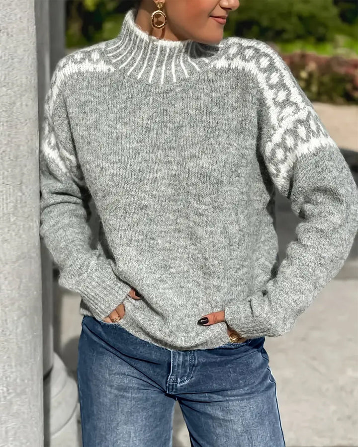Amarae | Signed sweatshirt with high collar