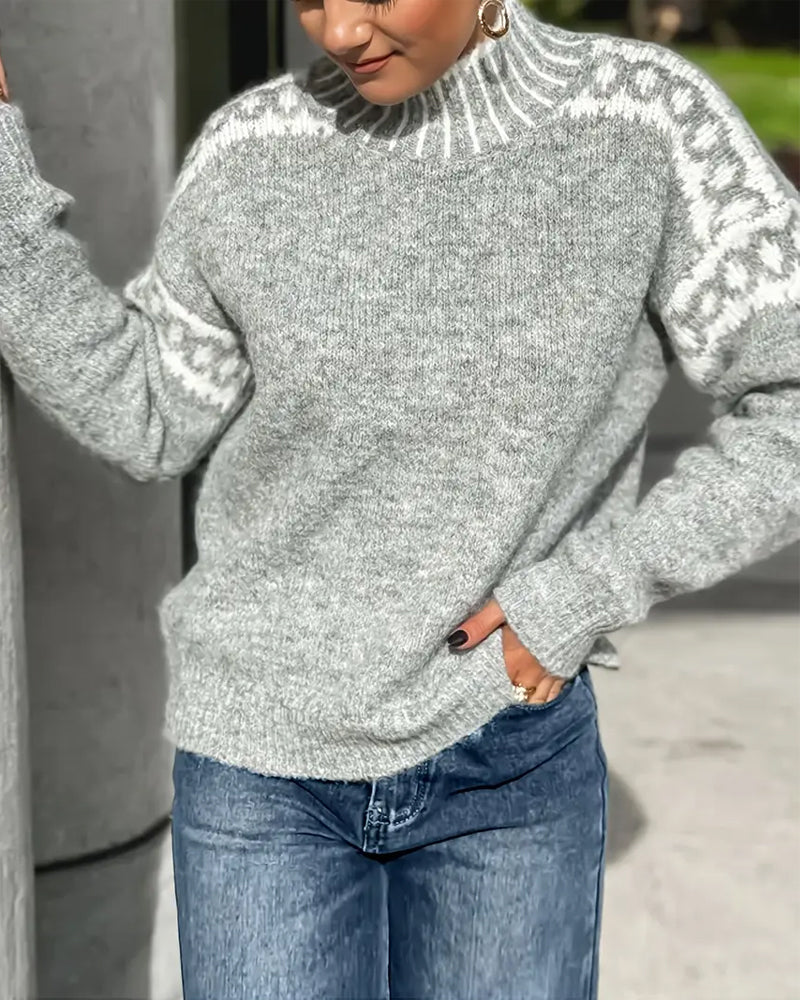 Amarae | Signed sweatshirt with high collar