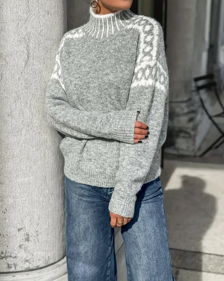 Amarae | Signed sweatshirt with high collar