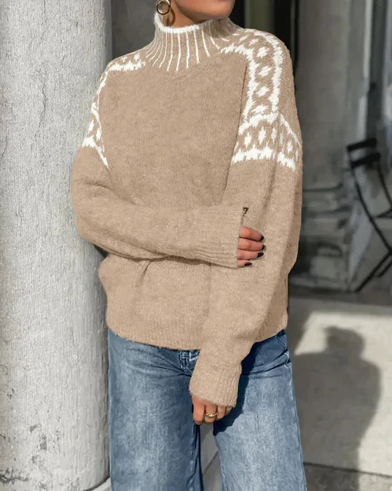 Amarae | Signed sweatshirt with high collar