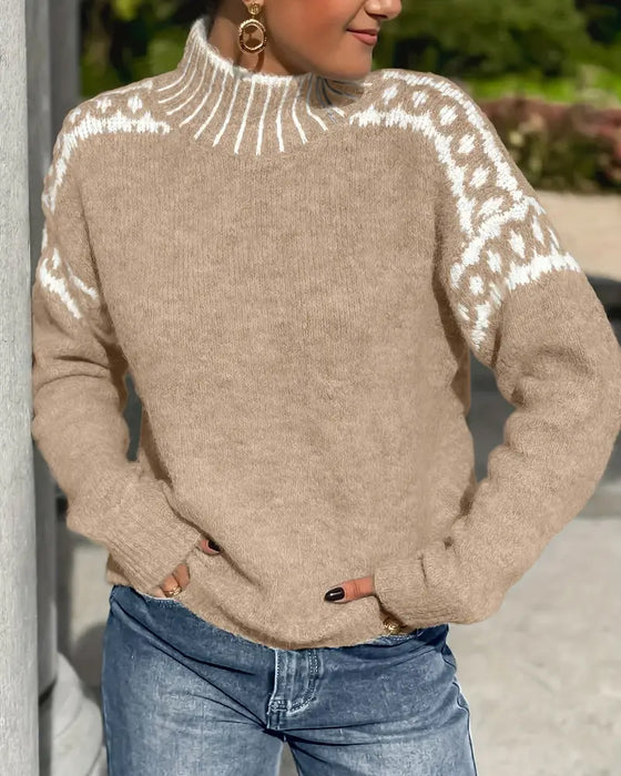 Amarae | Signed sweatshirt with high collar