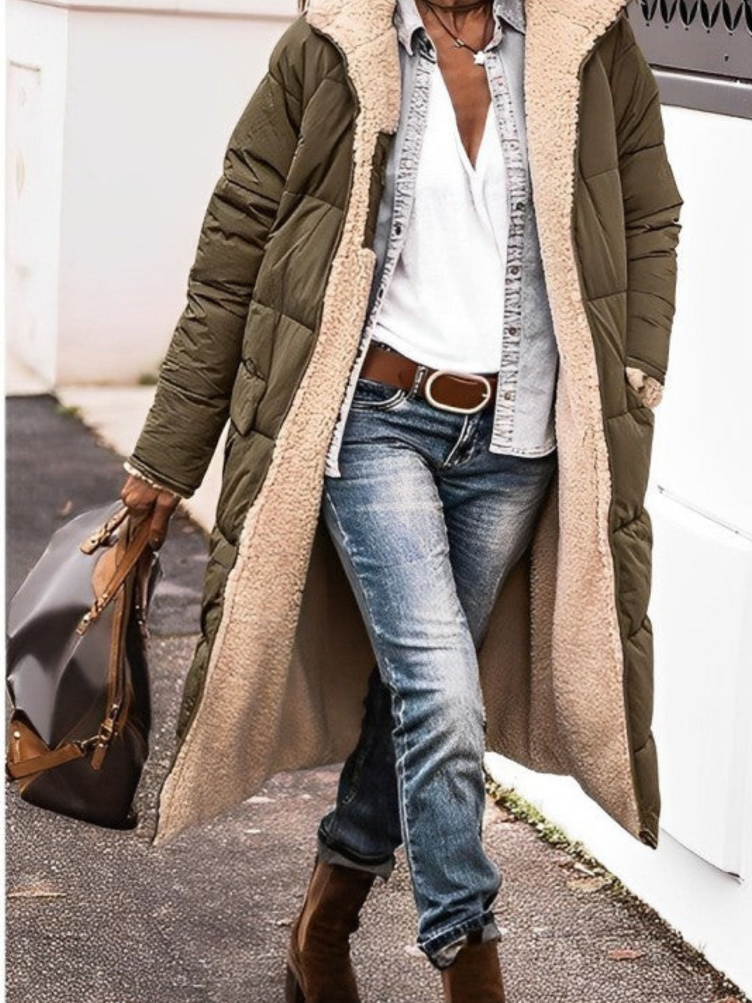 Amarae | Longer Winter Coat for Women, with Hood - Winter
