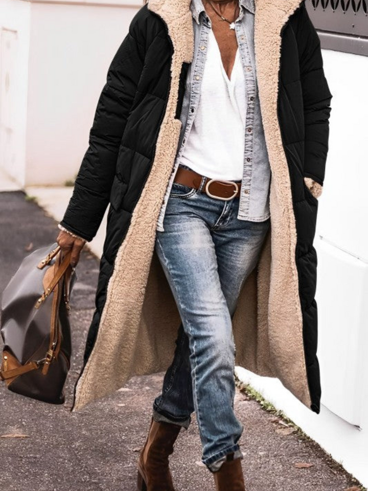 Amarae | Longer Winter Coat for Women, with Hood - Winter
