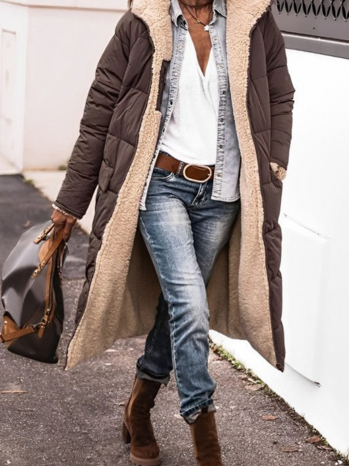 Amarae | Longer Winter Coat for Women, with Hood - Winter
