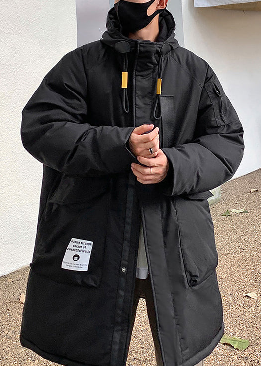 Lune London | Army green hooded jacket with zipper Duck down pocket Winter coats for men