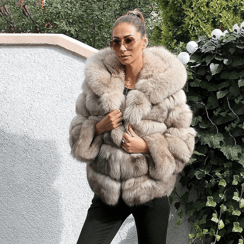 Amarae | Women's Oversized Teddy Jacket with Hood