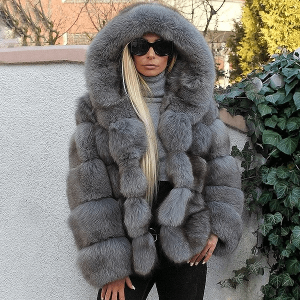 Lune London | Women's Oversized Teddy Jacket with Hood
