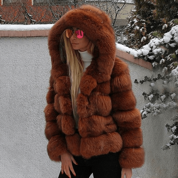 Lune London | Women's Oversized Teddy Jacket with Hood