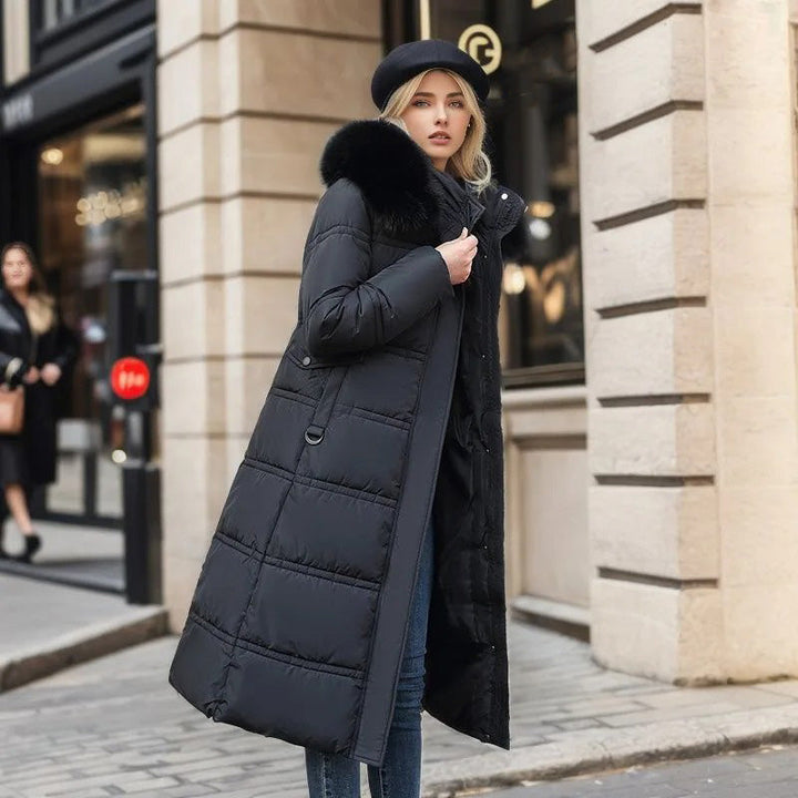 Lune London | Winter Long Dress for Women with Tailored Fit and Long Sleeves Ideal for The Cold Season