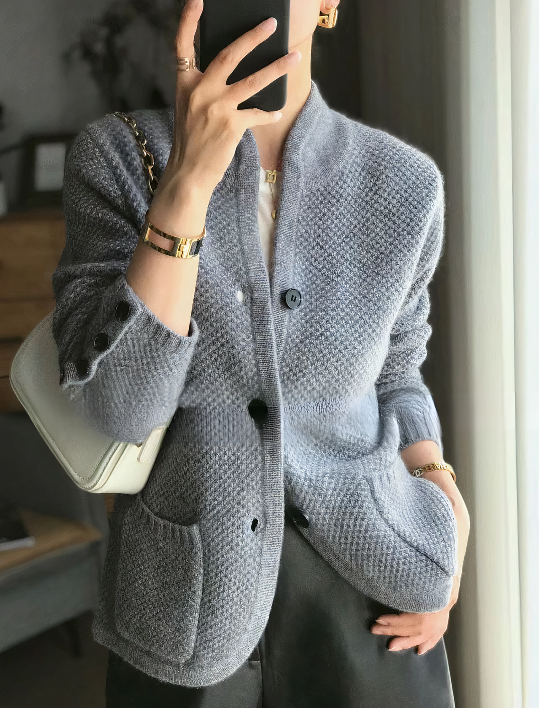 Lune London | Cardigan with Button Placket