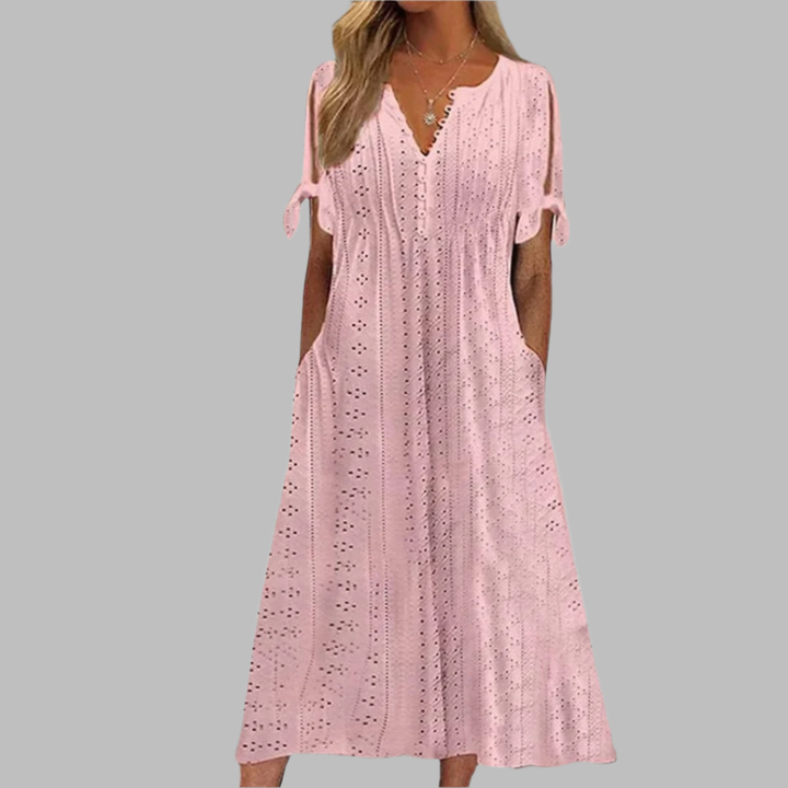 Lune London | Elegant Summer Boho Midi Dress