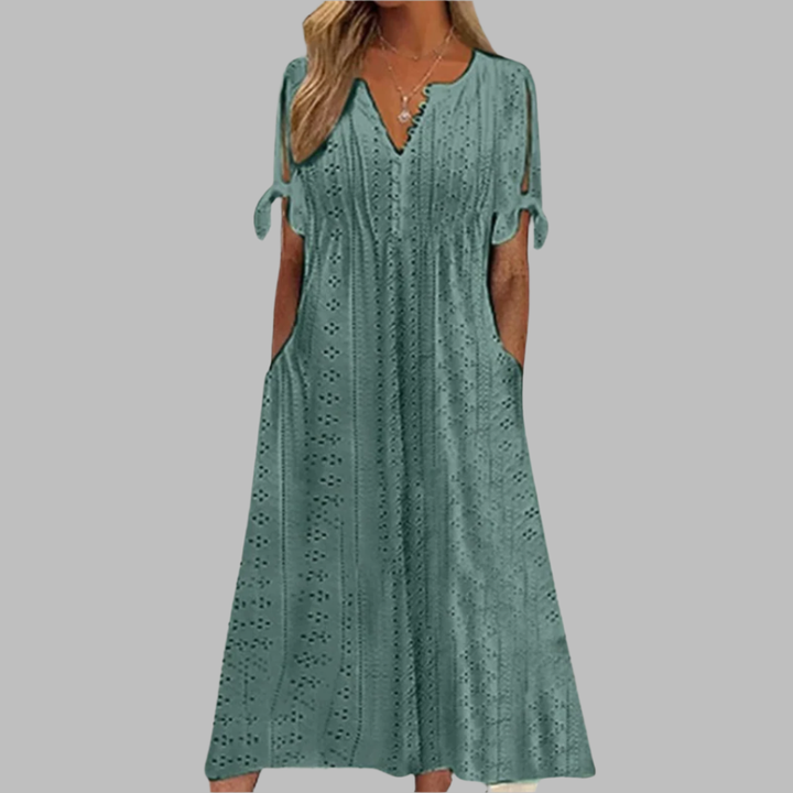 Lune London | Elegant Summer Boho Midi Dress