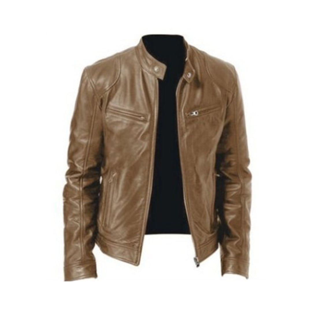 Amarae | Elegant Leather Jacket Men