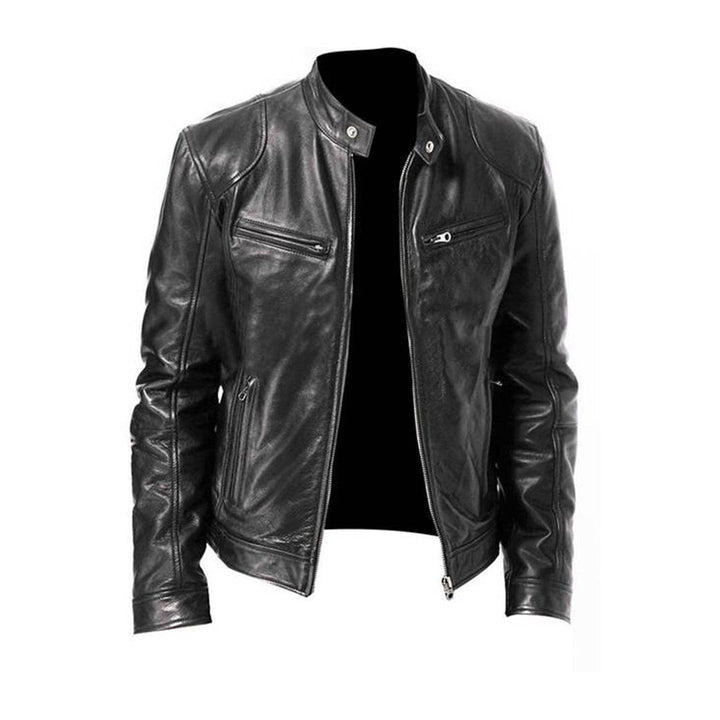 Amarae | Elegant Leather Jacket Men