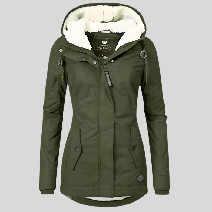 Amarae | Winter Jacket with Hood Fleece Lining Women's Jacket