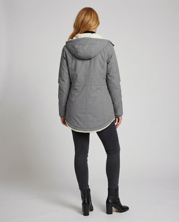 Warm winter jacket with hood for women | Amarae