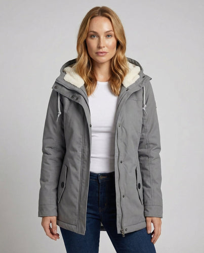 Warm winter jacket with hood for women | Amarae