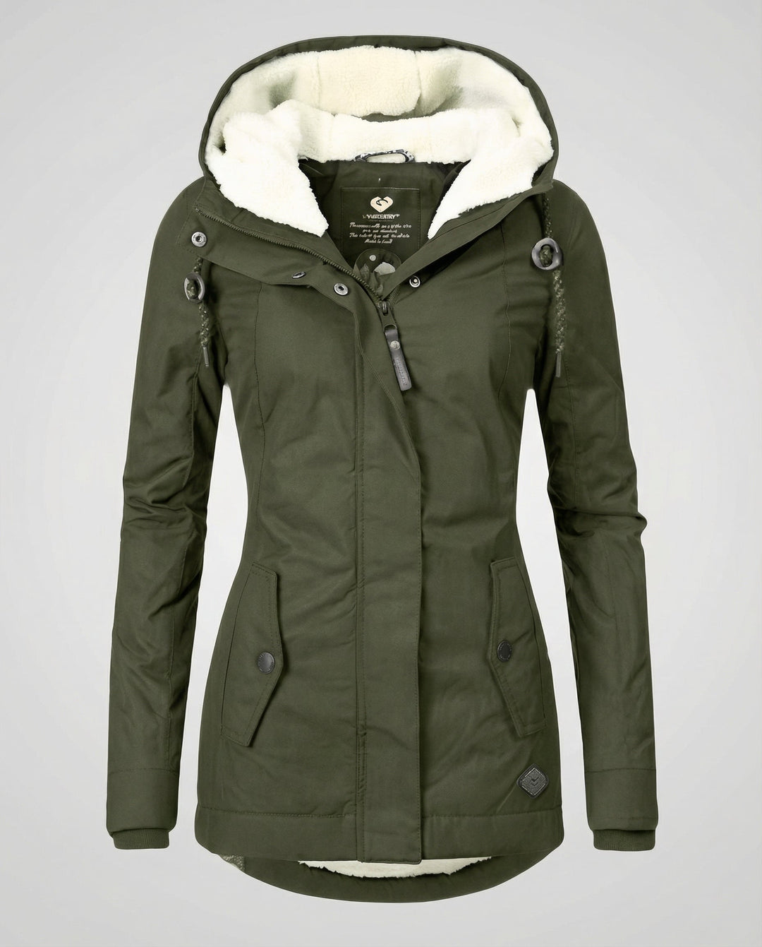 Warm winter jacket with hood for women | Amarae