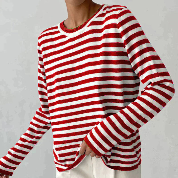 Lune London | Elegant Striped T-Shirt Light Fabric