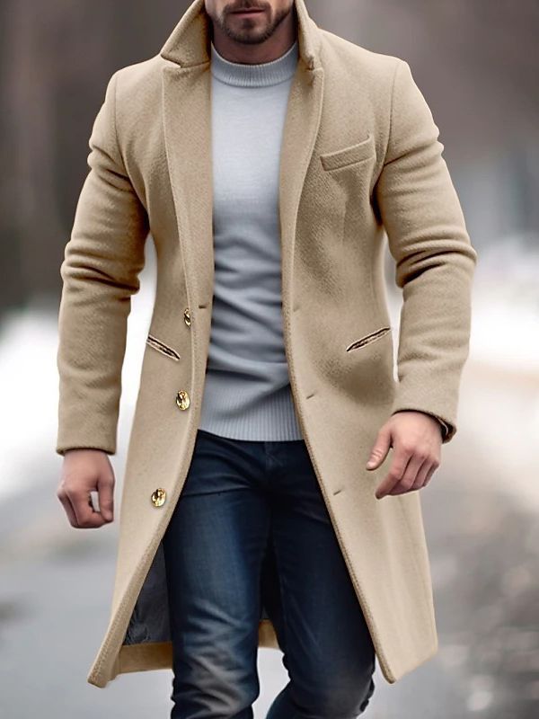 Lune London | Modern Men's Coat with Buttons