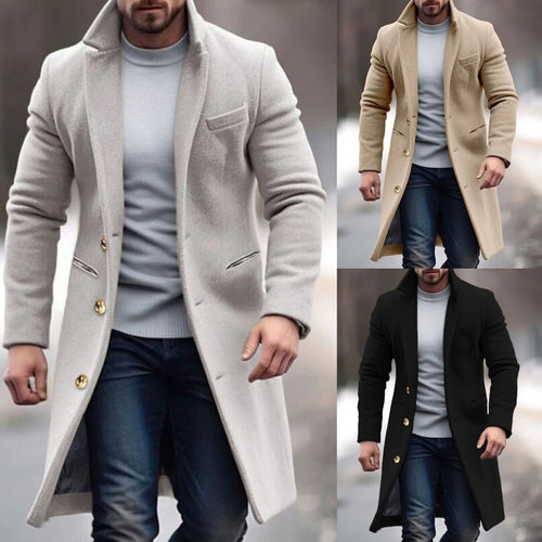 Amarae | Modern Men's Coat with Buttons