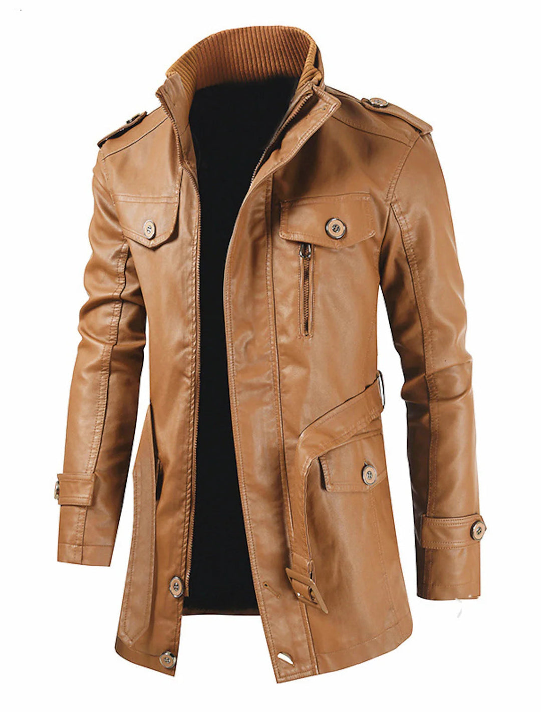 Chic Und Stil | Simple Stylish Leather Jacket for Men