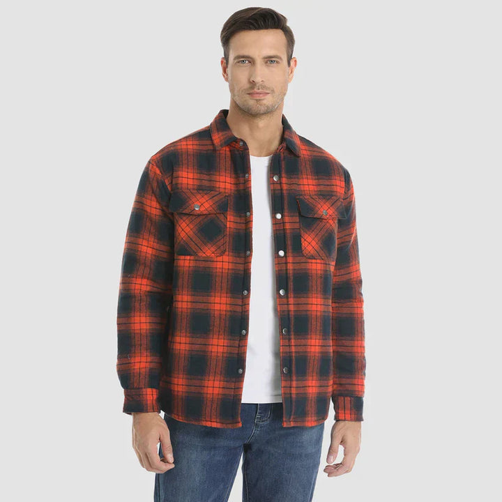 Amarae | Men's checked flannel shirts with warm lining