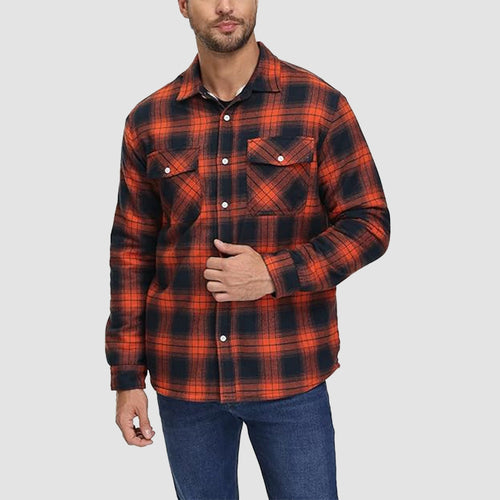Amarae | Plaid fleece-lined jacket