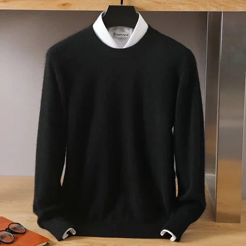 Chic und Stil | O-neck Cashmere Pullover for Men - Lightweight