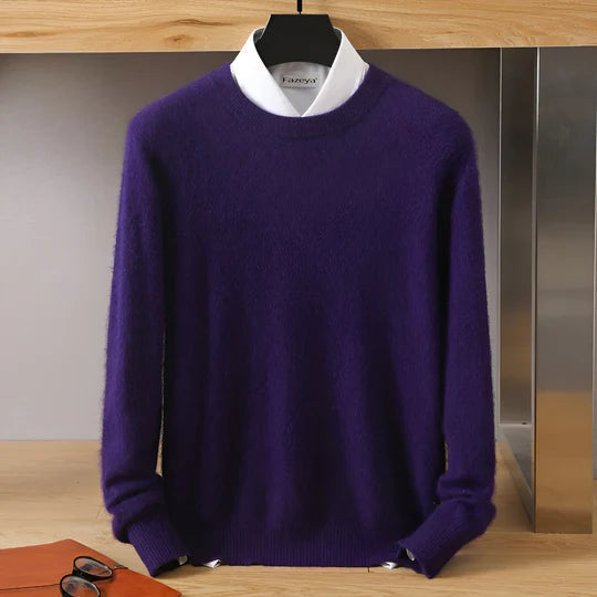 Chic und Stil | O-neck Cashmere Pullover for Men - Lightweight
