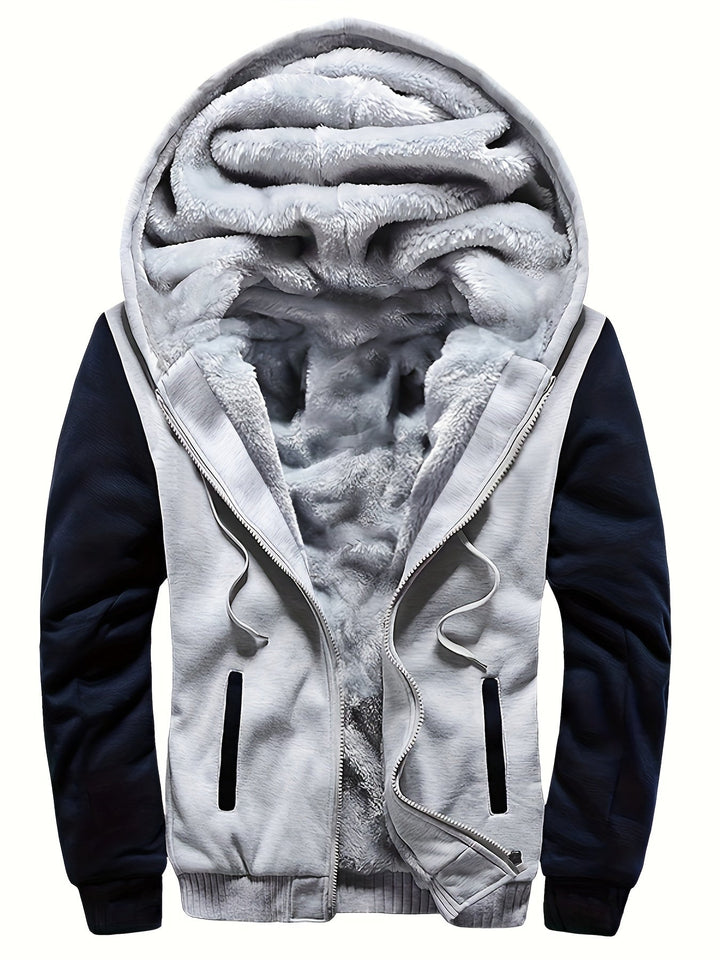 Lune London | Men's Fleece Jacket - Windproof, Casual - Regular Fit