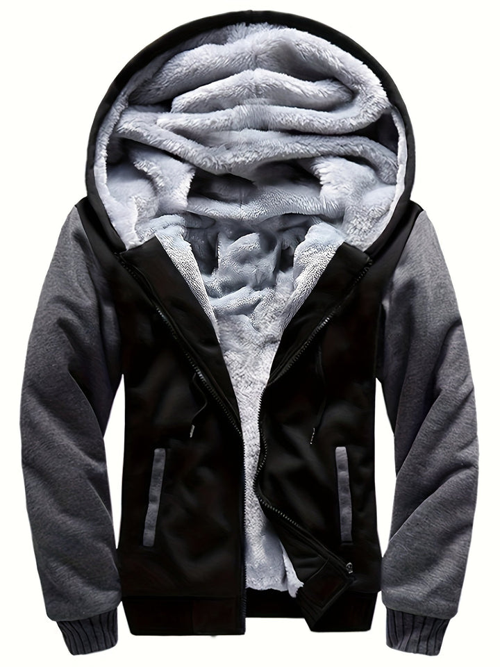 Lune London | Men's Fleece Jacket - Windproof, Casual - Regular Fit