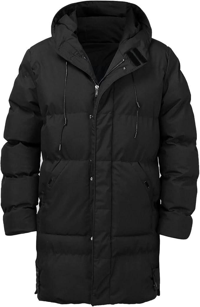 Amarae | Men's Puffer Jacket - With Hood, Padded - Winter
