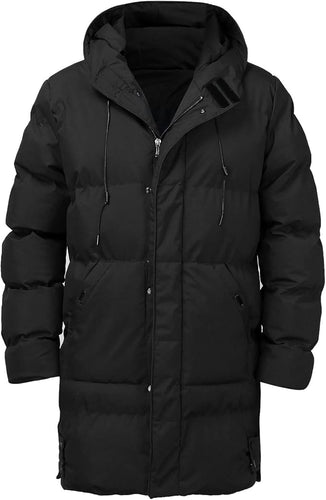 Amarae | Men's Puffer Jacket - With Hood, Padded - Winter