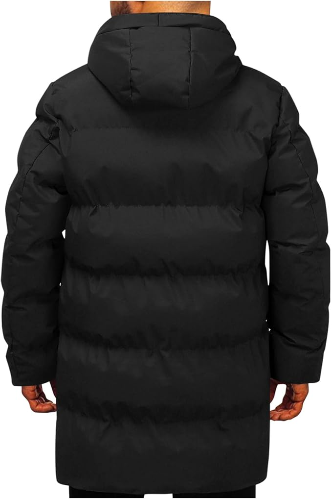 Amarae | Men's Puffer Jacket - With Hood, Padded - Winter