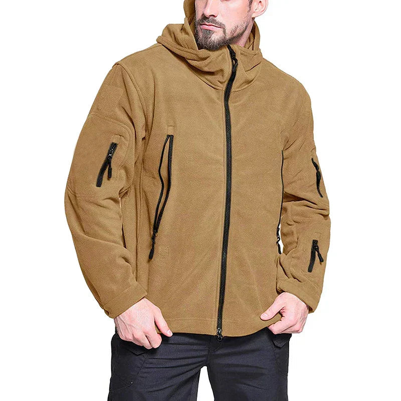 Amarae | Men's water-repellent softshell jacket - removable hood
