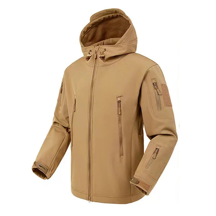 Amarae | Men's waterproof fleece jacket - With hood winter