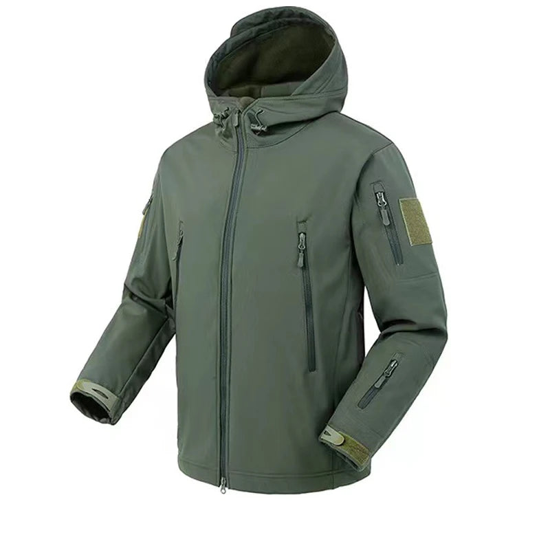 Amarae | Men's waterproof fleece jacket - With hood winter