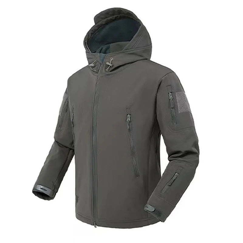 Amarae | Men's waterproof fleece jacket - With hood winter