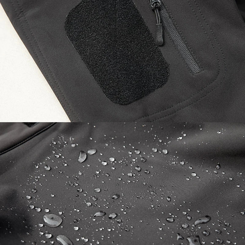 Amarae | Men's waterproof fleece jacket - With hood winter