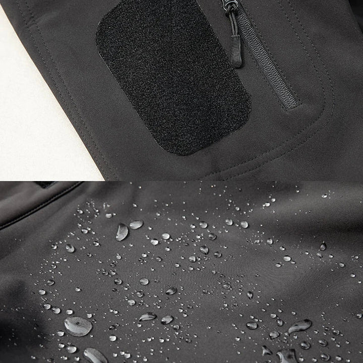 Amarae | Men's waterproof fleece jacket - With hood winter