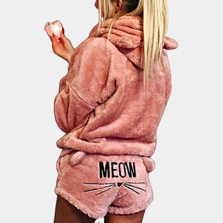 Lune London | Fleece Lounge-Pajama-Set for Women with Hood