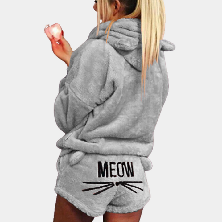 Lune London | Fleece Lounge-Pajama-Set for Women with Hood