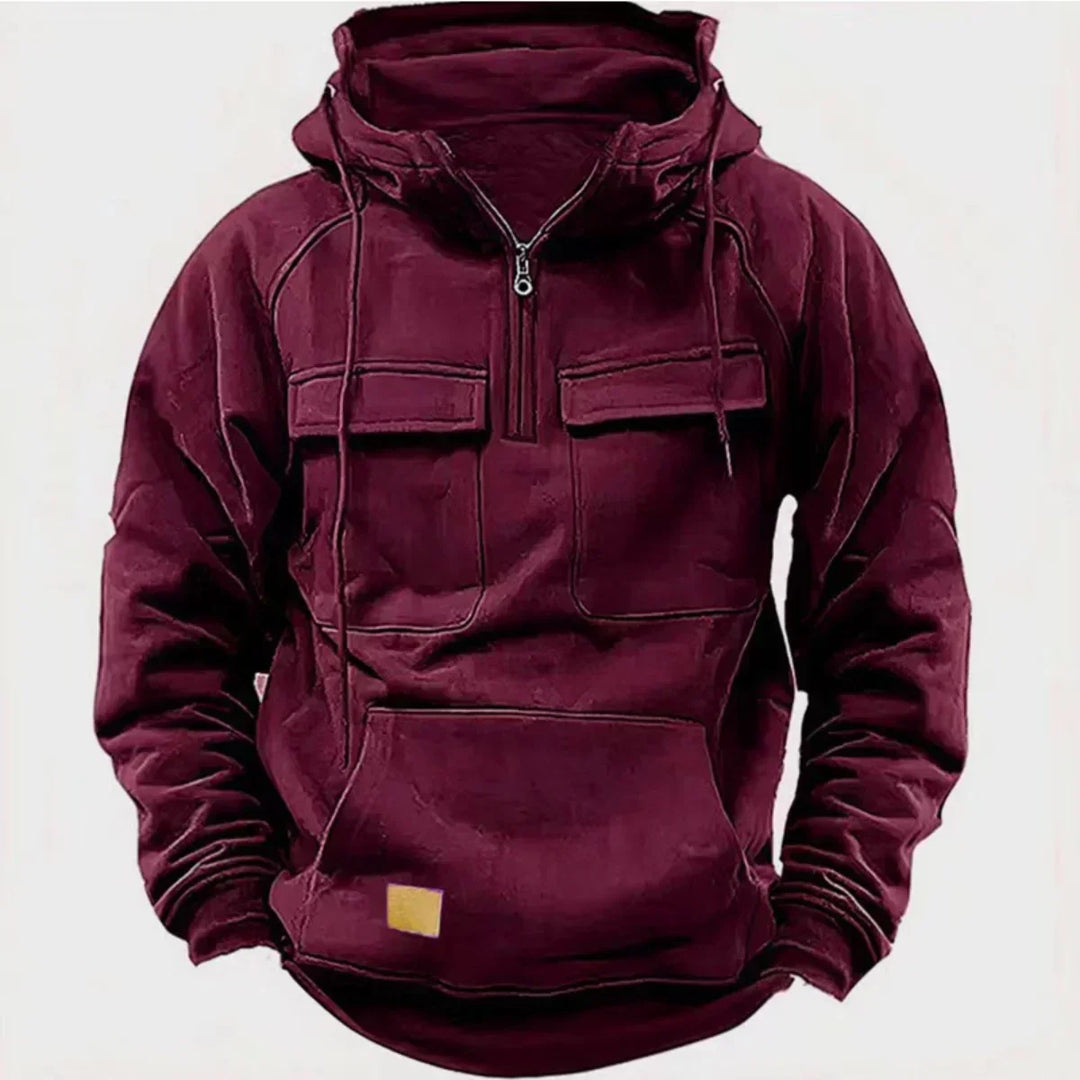 Lune London | Hoodie - Comfortable and warm hooded sweatshirt with zipper and practical pockets