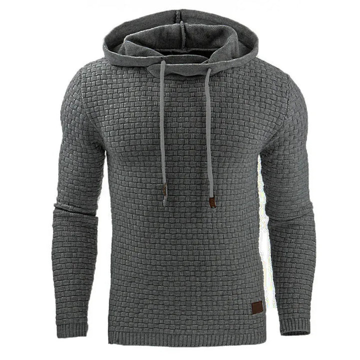 Lune London | Hoodie - Warm knitted sweater with hood, cords, and soft fabric