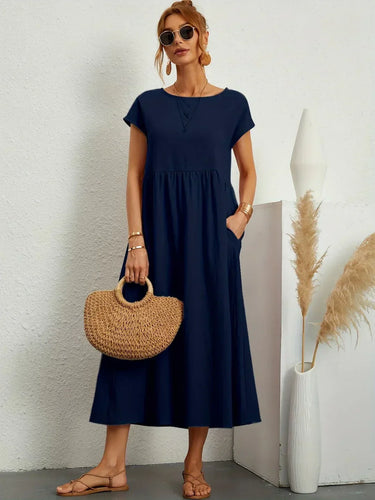 Amarae | Casual Elegant Cotton and Linen Dress