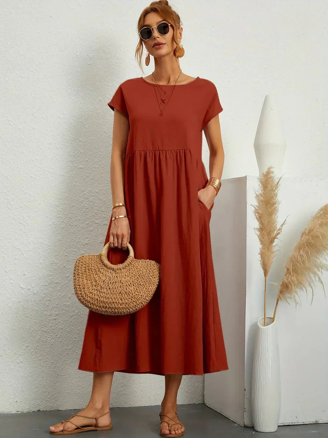 Lune London | Casual Elegant Cotton and Linen Dress