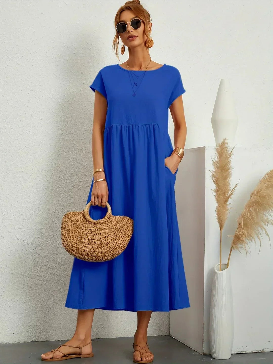 Lune London | Casual Elegant Cotton and Linen Dress